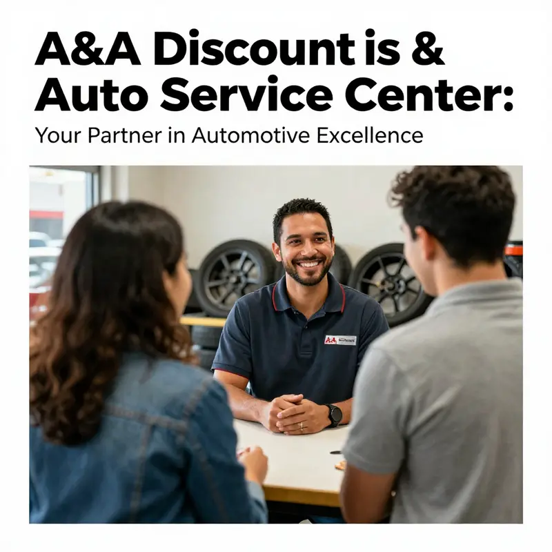 A snapshot of the diverse automotive services provided by A&A Discount Tire & Auto Service Center.