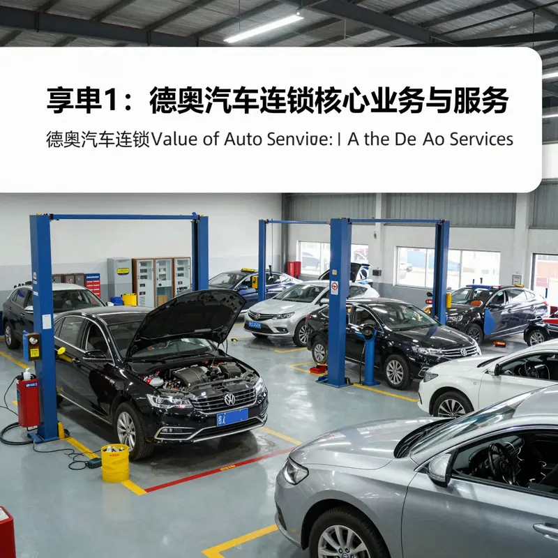 The heart of De Ao Auto Chain’s operations: a service center providing comprehensive automotive care.