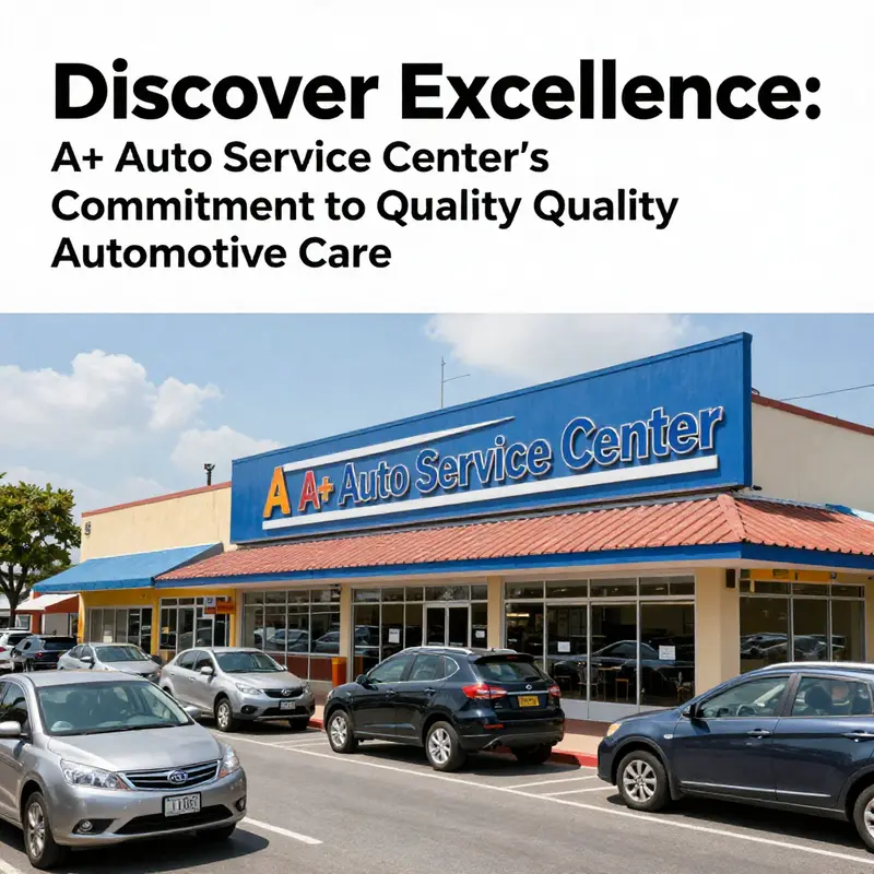 A snapshot of A+ Auto Service Center’s diverse range of automotive services in action.