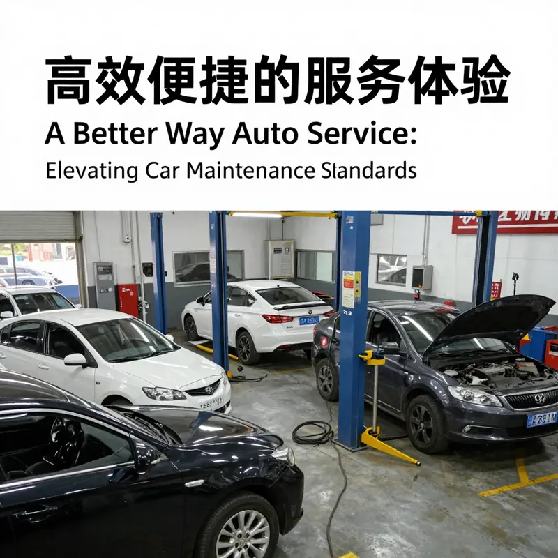 A mobile app illustrating the digital management of auto services for car owners.