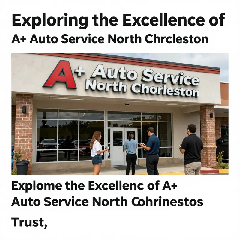 A scenic view of A+ Auto Service in North Charleston, highlighting customer interactions and service quality.