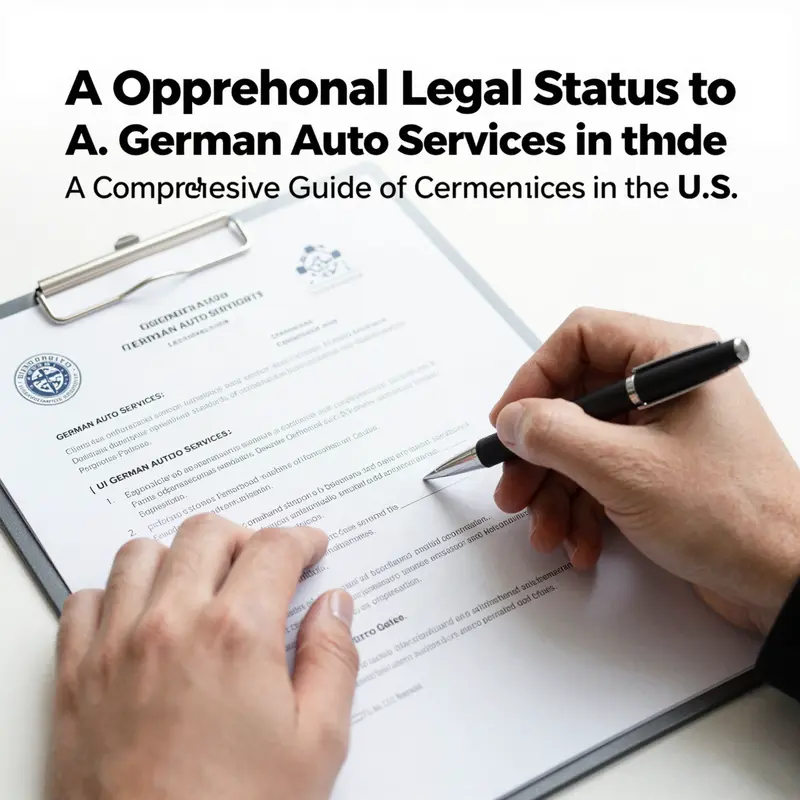 Infographic representation of the distinct German Auto Services entities registered in the U.S.