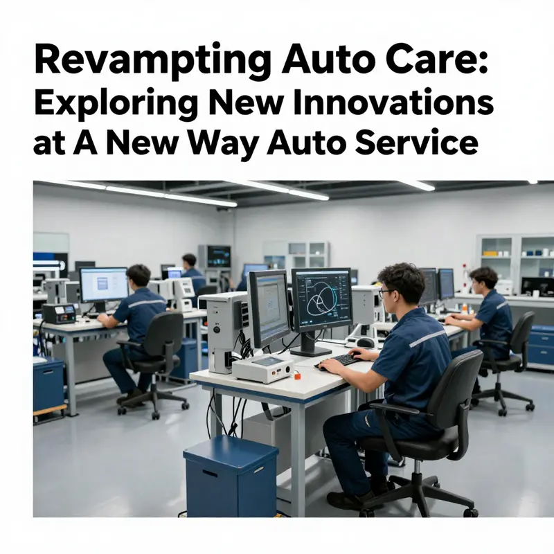 The modern workshop of A New Way Auto Service, showcasing the latest tools and technologies in automotive repair.