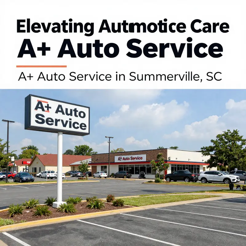 A+ Auto Service providing a range of automotive services in their well-equipped facility.