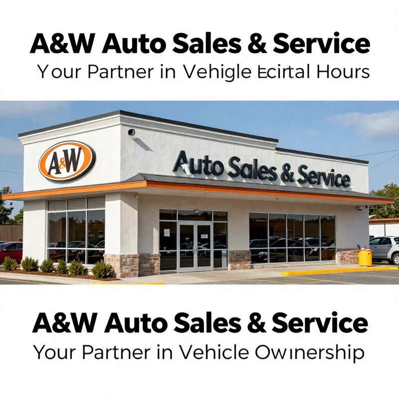 A&W Auto Sales & Service is conveniently located for vehicle owners in Richmond, ME, operating from Monday to Wednesday.