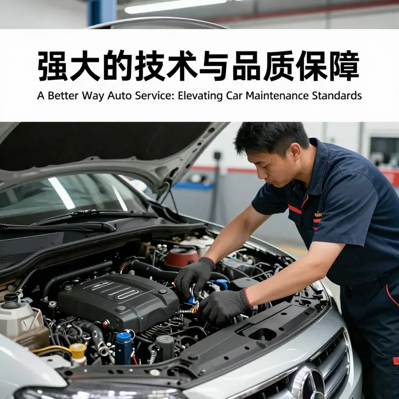 A mobile app illustrating the digital management of auto services for car owners.