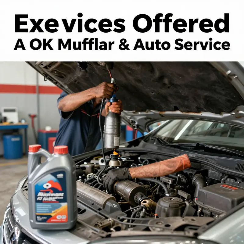 Customers having a pleasant experience at A OK Muffler & Auto Service.