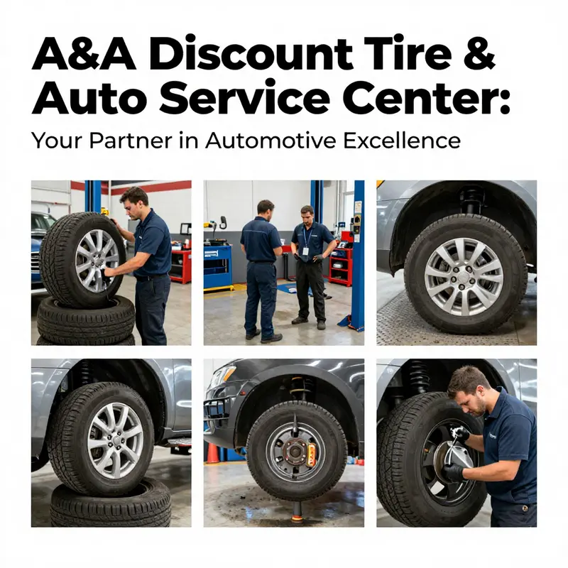 A snapshot of the diverse automotive services provided by A&A Discount Tire & Auto Service Center.