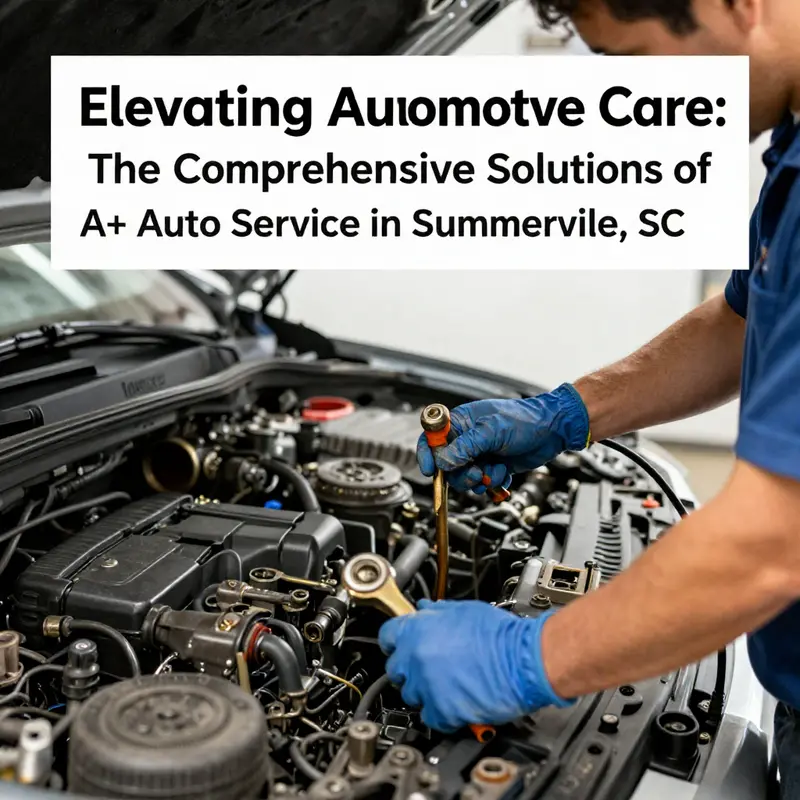 A+ Auto Service providing a range of automotive services in their well-equipped facility.