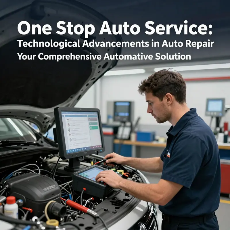 A bustling scene at One Stop Auto, illustrating the wide range of services offered.