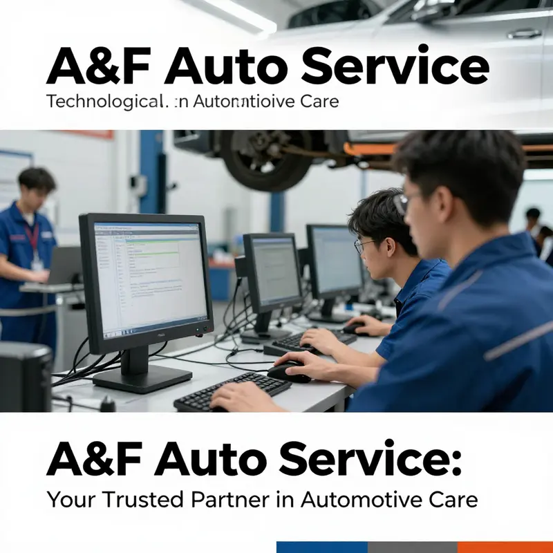 Inside A&F Auto Service, showcasing skilled technicians and state-of-the-art repair facilities.
