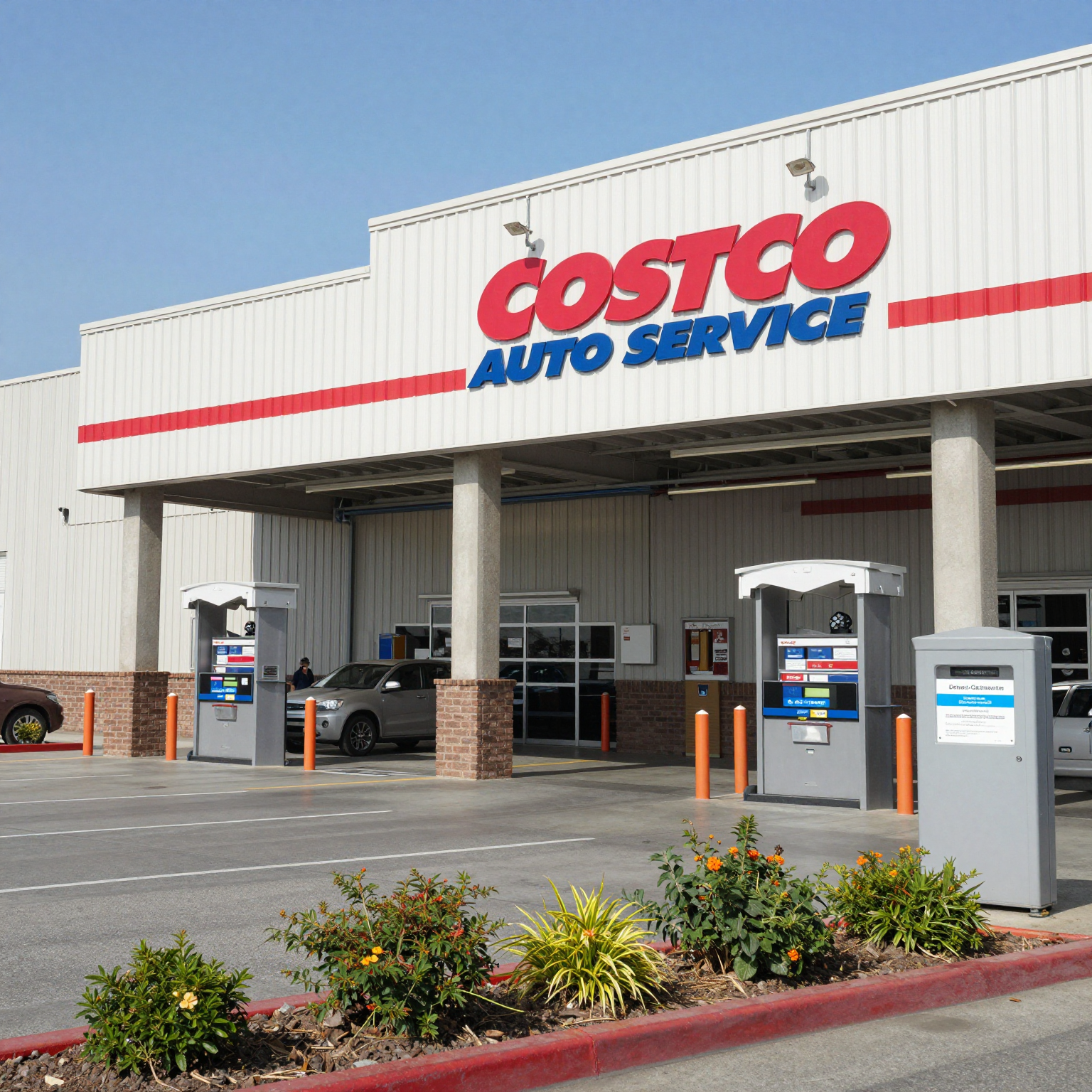 Exterior view of a Costco Auto Service Center