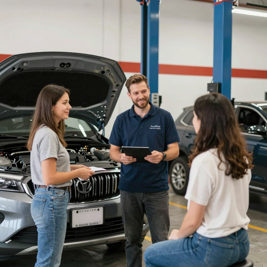 Welcoming auto service shop environment