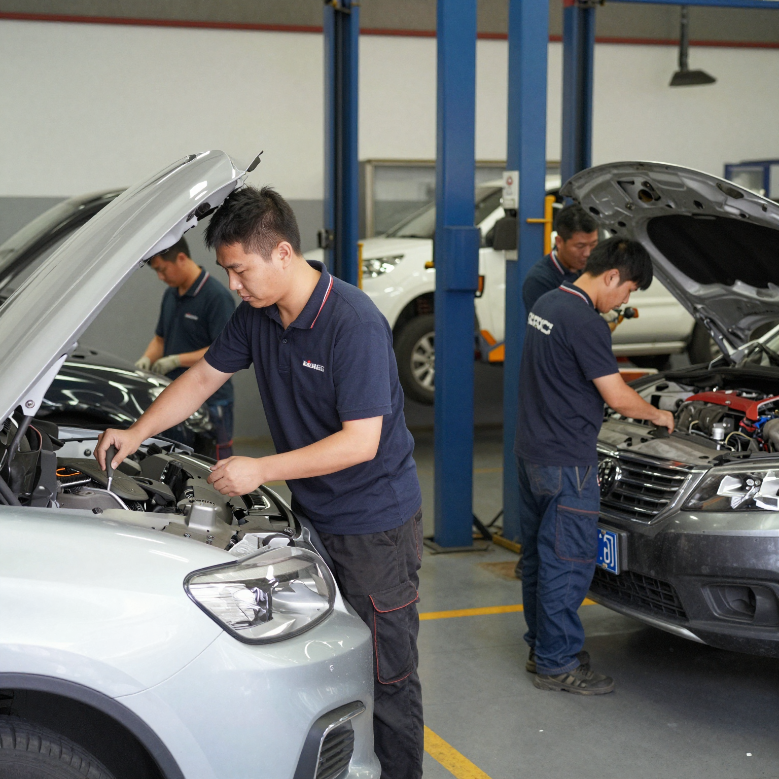 Professional Mechanics at Work