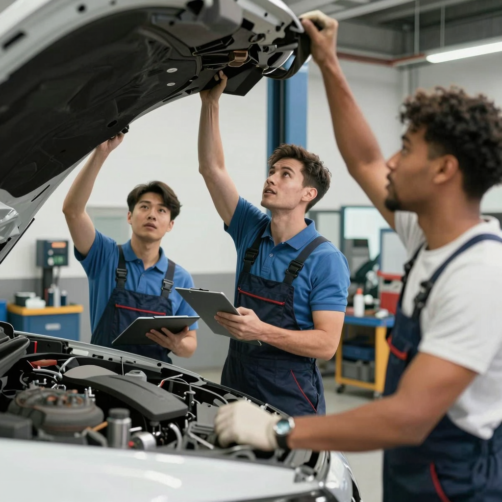 Skilled Technicians at Work