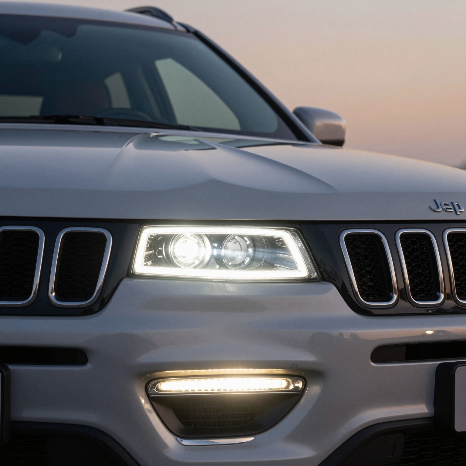 Jeep Compass Headlights in Action