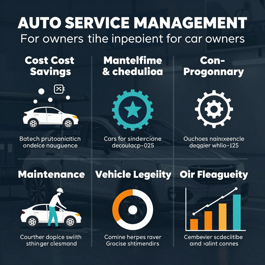 Auto Service Management Infographic
