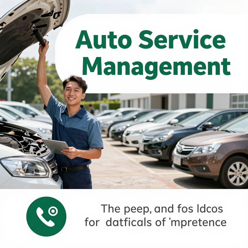 Auto Service Management Graphic