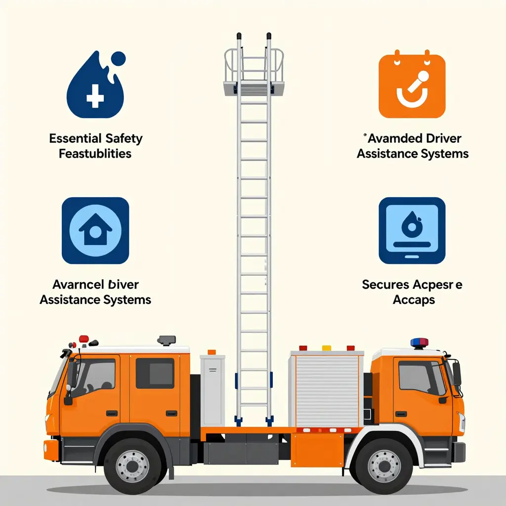 Safety Features in Ladder Truck Trailers