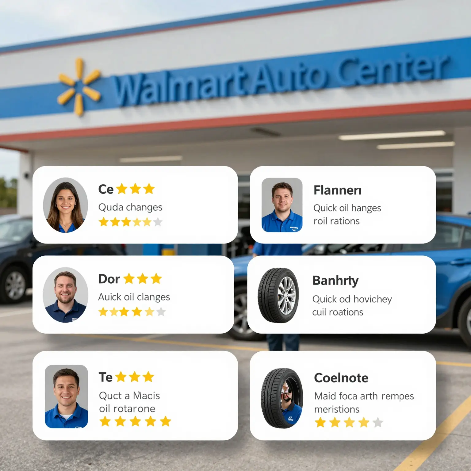 Customer Testimonials from Walmart Auto Center